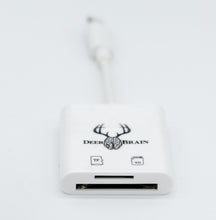 Load image into Gallery viewer, DeerBrain iPhone Trail Camera Chip Reader - SD Card Reader for iPhone
